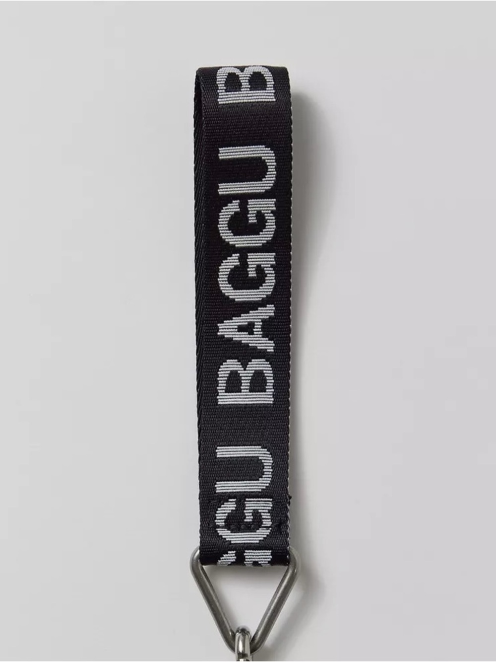BAGGU Black Strap Key Loop with White Logo- New without tags